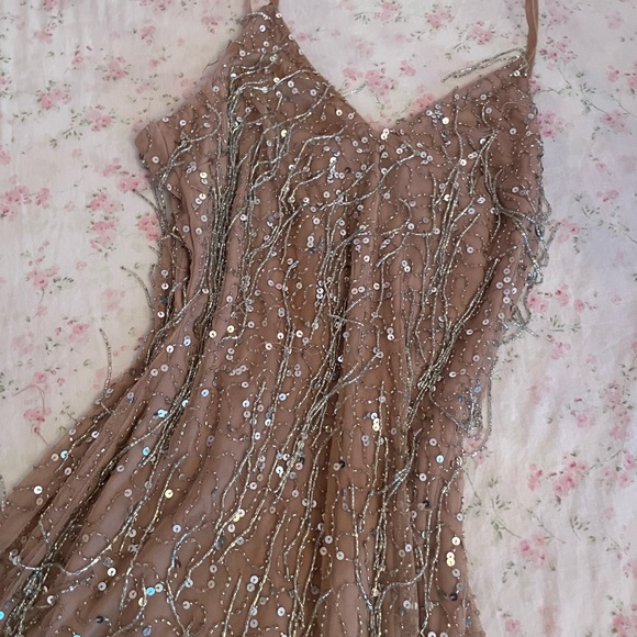 Nasty gal Embellished Tassel fringe Mini Slip Dress - Picture 4 of 4